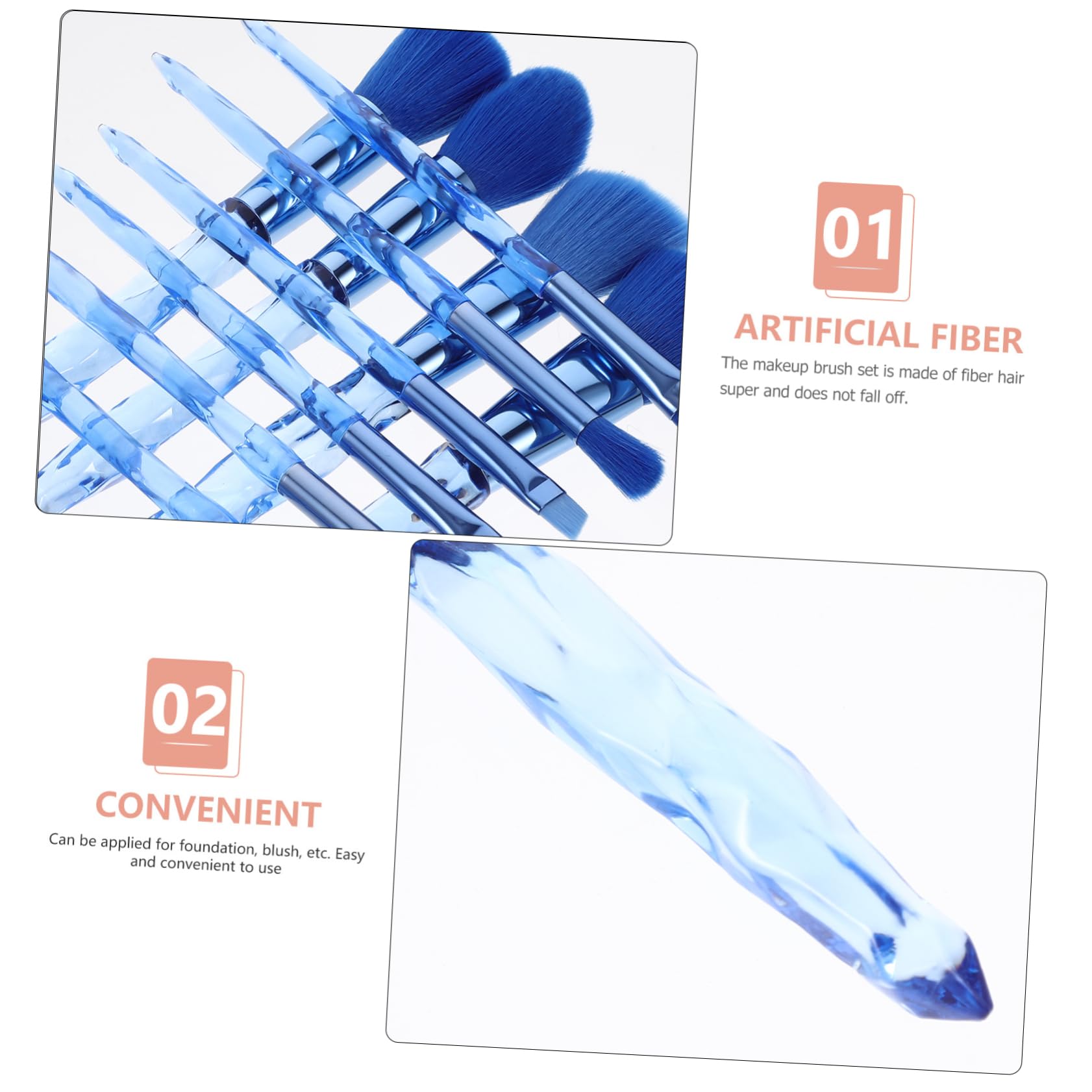 FRCOLOR 30stücke Teiliges Makeup Pinselset Mit Transparentem Kristallgriff Professionelle Schminkpinsel Für Foundation Puder Und Concealer Sanfte Borsten Für Empfindliche Haut Perfektes
