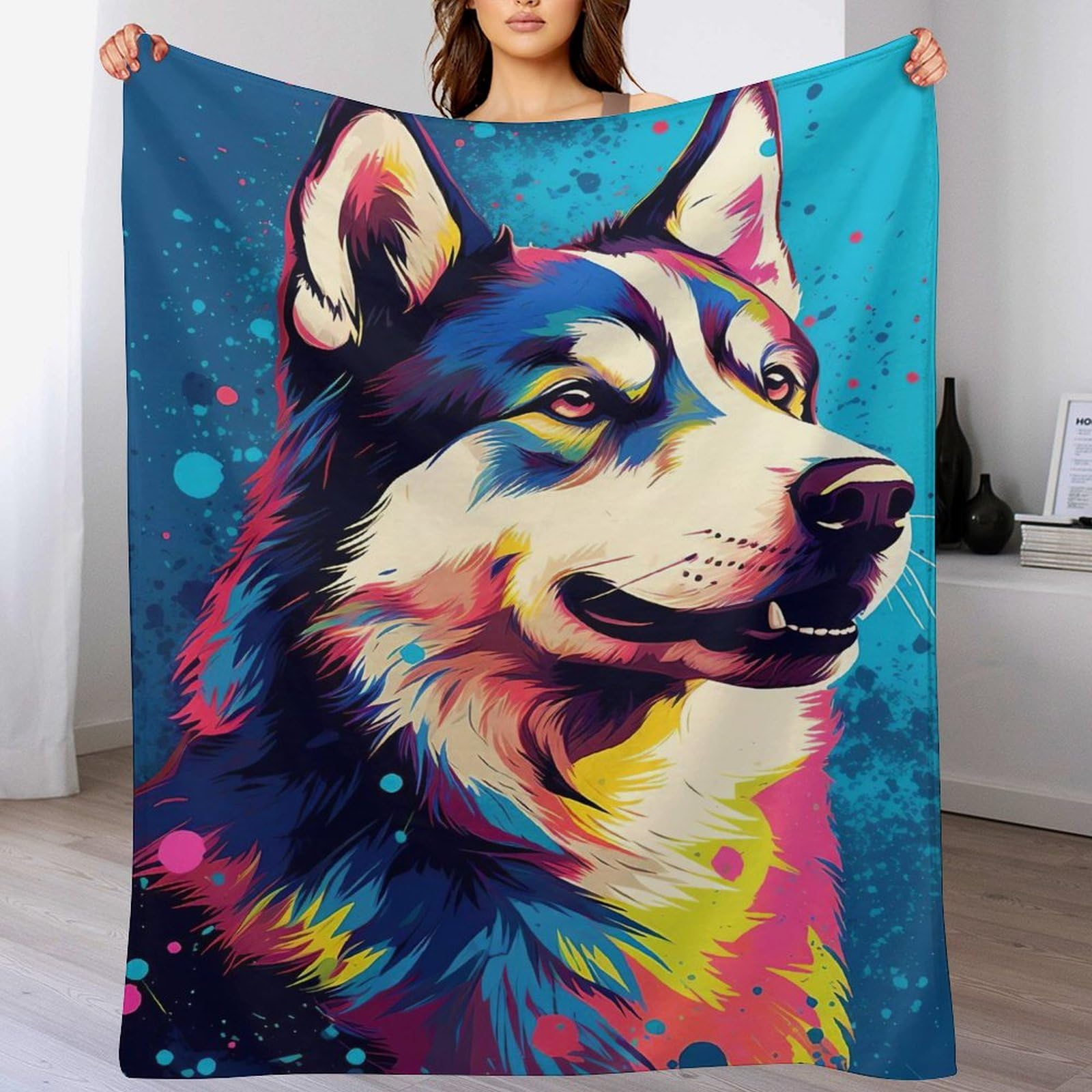 Manta cálida de tacto extrasuave con acabados reforzados de 150x200 cm
