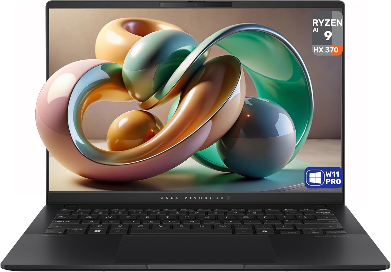 ASUS Vivobook S14 Copilot+ Laptop, AMD Ryzen AI 9 HX-370, 32 GB LPDDR5x RAM, 1 T…