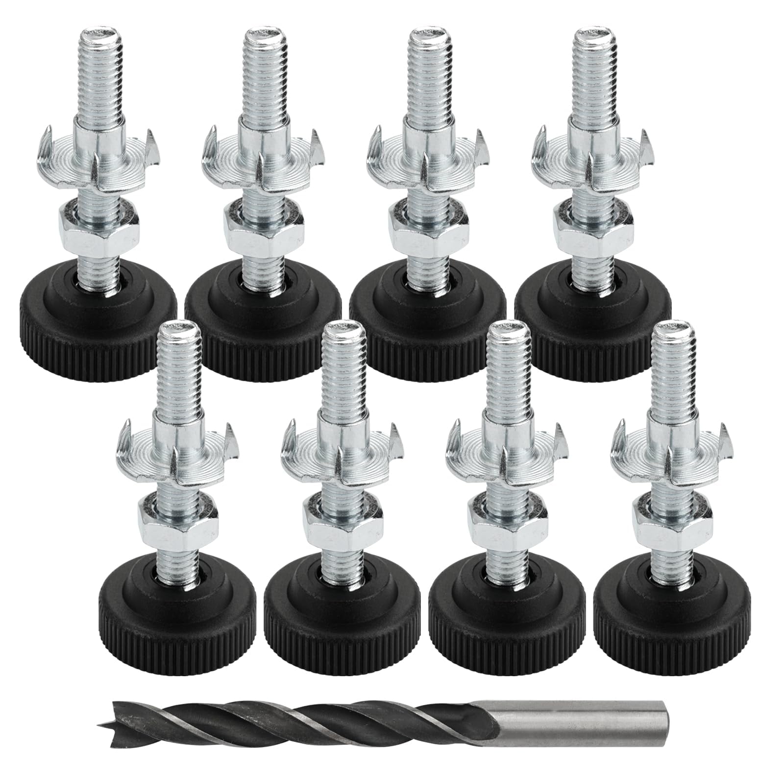 8 Pieces Adjustable Furniture Feet,M8x50 mm Adjustable Feet for Furniture