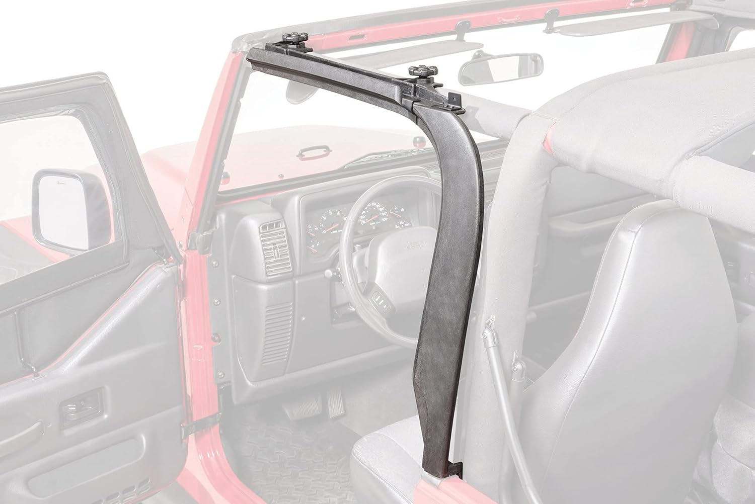 MasterTop Door Surround with Tailgate Bar Kit - Fits Jeep Wrangler TJ and LJ Unlimited 1997-2006 - Mounting Accessory for Bimini Tops and Tonneau Covers - Provides Mounting Point - Ensures Snug Fit