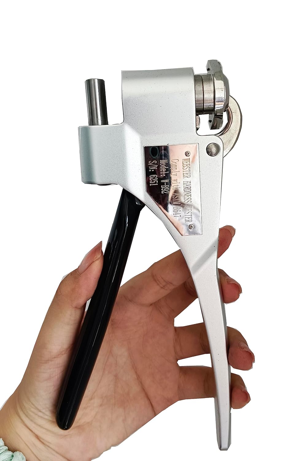 Webster Hardness Tester for Mild Steel Stainless Steel Sheets and Cold-Rolled Steel Sheet Hardness 50-90HRB Scope 0 to 20HW Specimen Dimension Thickness 0.4 to 6mm