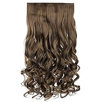 Vista 17 de REECHO Extensiones de cabello rubio, 20 pulgadas, extensiones de cabello grueso y largo con clip, extensiones de cabello sintético suave natural