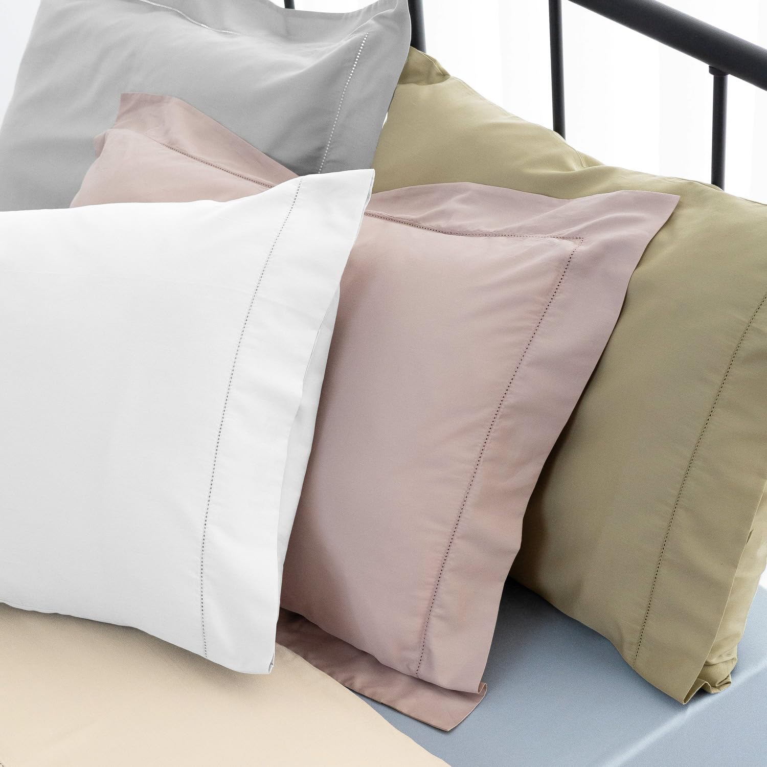 Catherine Lansfield Fantasy Sateen White Juego de Sábanas Cama 135-210x280 + Almohada 50x155