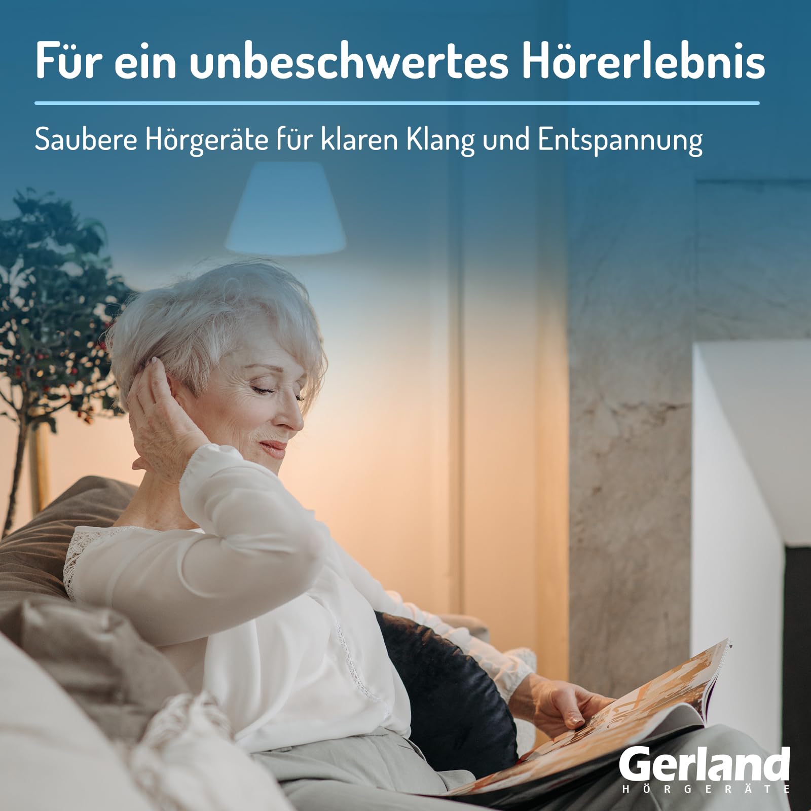 Gerland PerfectDry Lux Elektronische Trockenstation für Hörgeräte 360° UV-C Lampe Schnelltrockung 45min