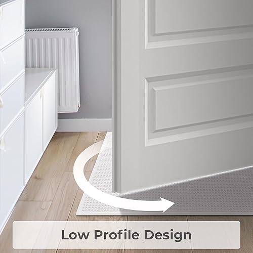 Miniatura 8 de GRANNY SAYS Tapetes de baño blancos absorbentes para baño, 24 x 16 pulgadas, felpilla suave, antideslizantes, lavables, de secado rápido, delgadas,