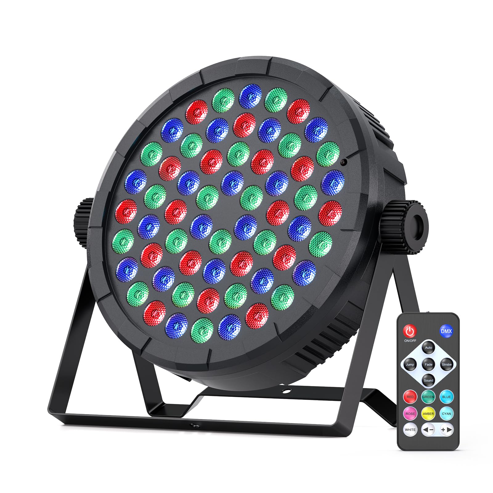 Projecteurs Par à 60 Led, Éclairage De Scène Rgb Avec Télécommande Et Contrôle Dmx512 Lumières Disco Et Éclairage Festif, Parfaits Pour Les Dj, Bars, Mariages, Fêtes, Halloween Et Noël.