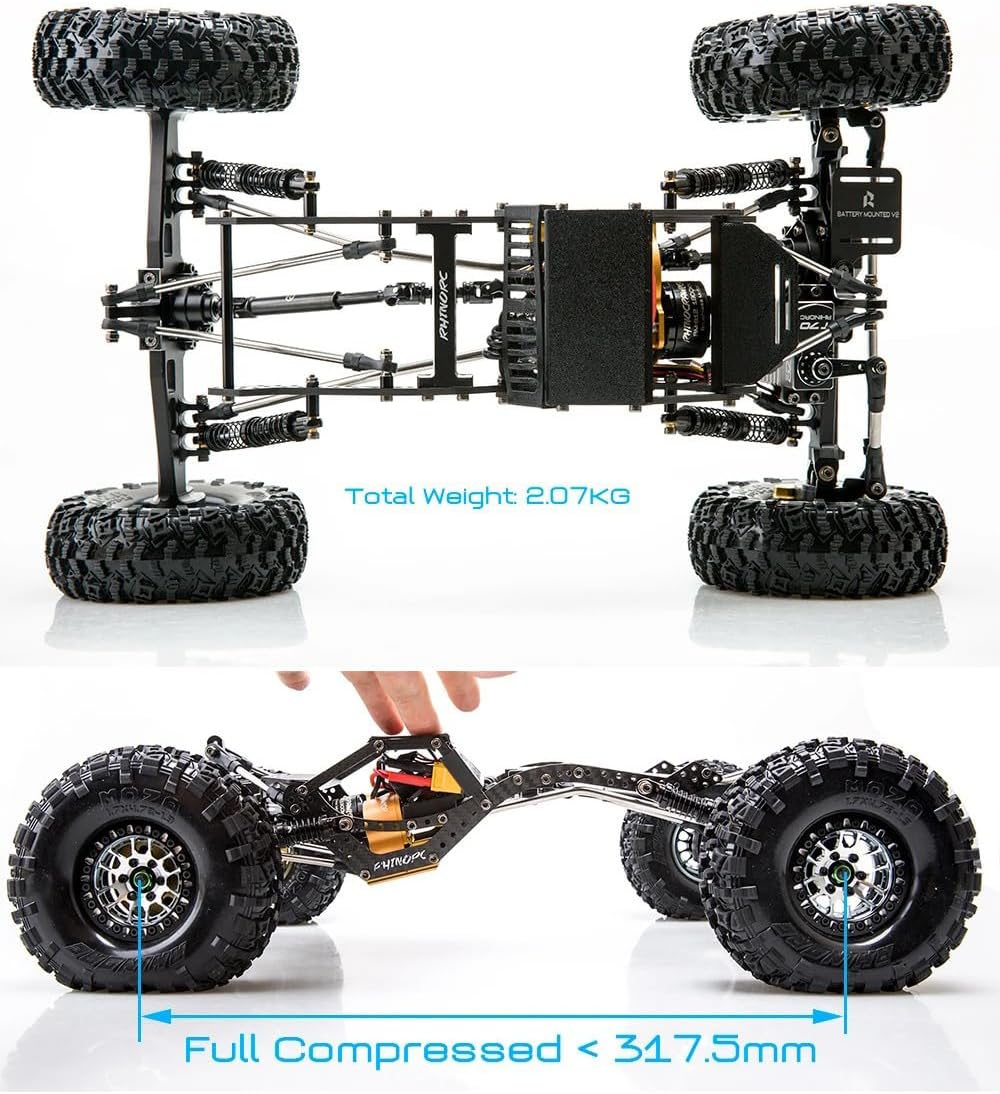 Rhino Rccrawler RhinoRC W1 Chassis 317mm 1/10 Shafty Crawler Rig Instruction Manual