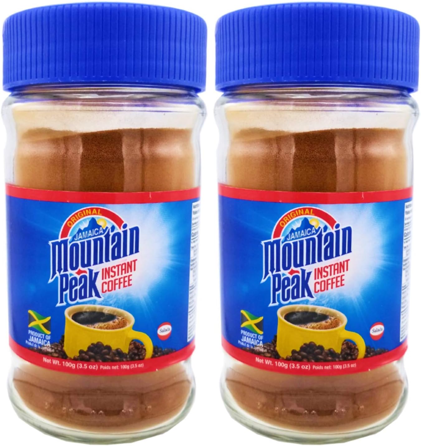 Jamaican Mountain Peak Instant Coffee 3.5 oz (100g) - Pack of 2 ...