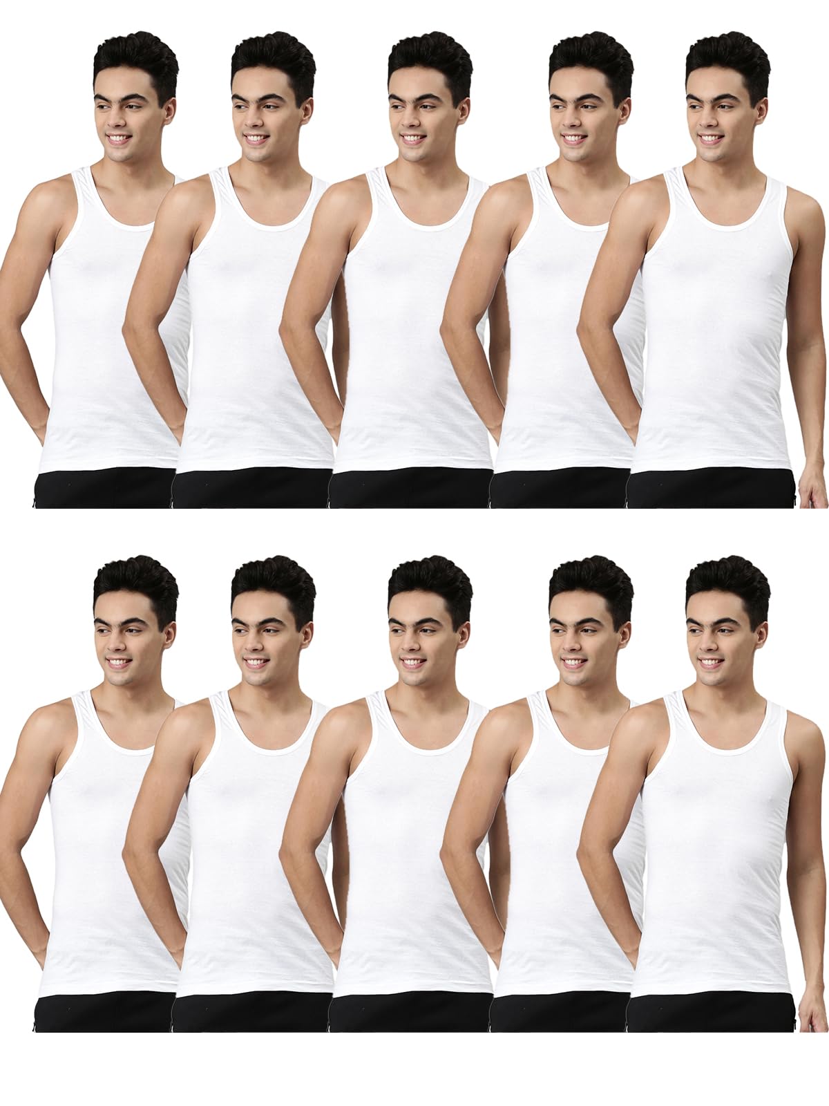 Men's Solid Skinny Fit Vest-image-47