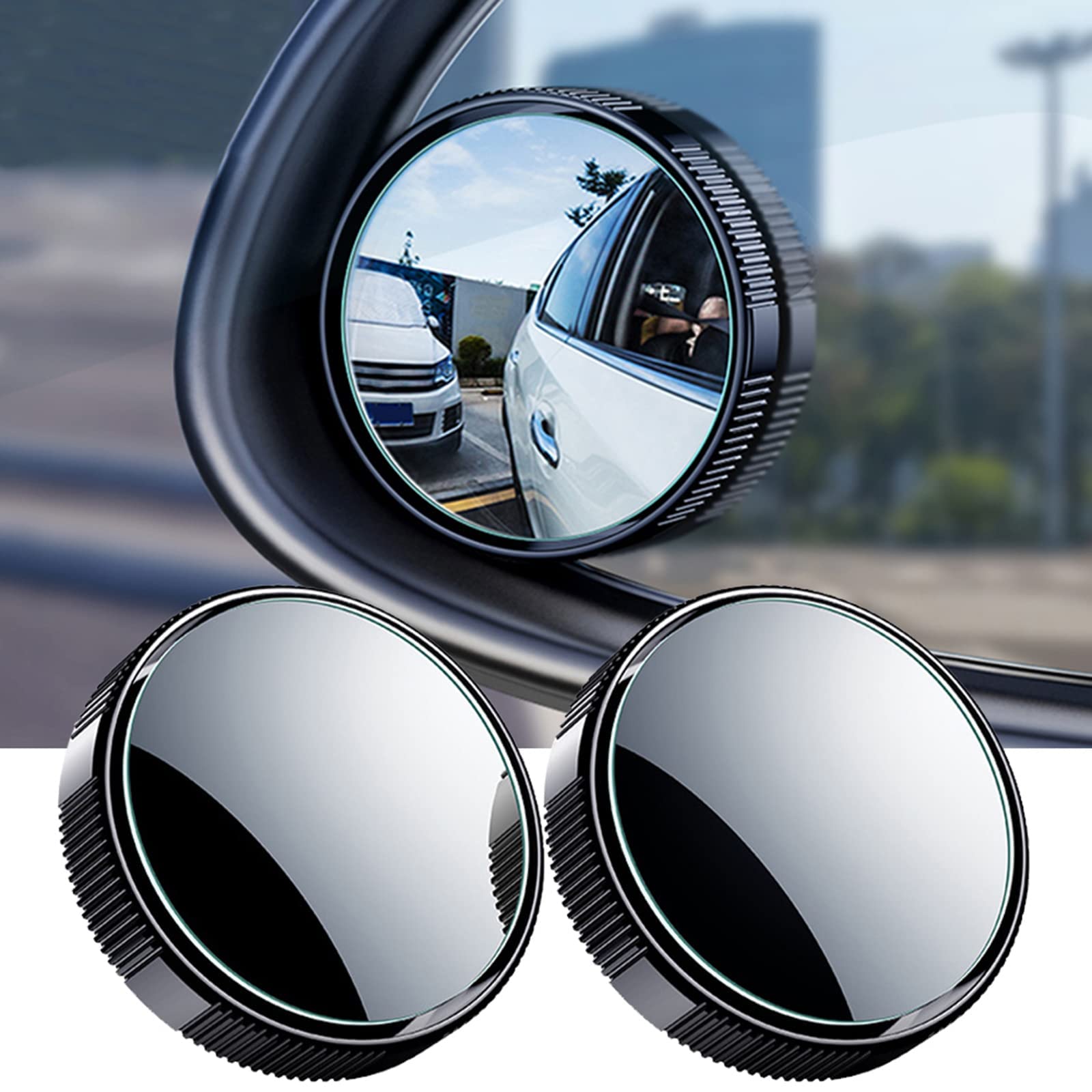 IYOUGSIAS Car Blind Spot Mirror, for BMW 2er Active Tourer U06 2022-2024 Car Blind Spot Mirror Adjustable Wing Mirror Blind Spot Wide Angle Convex Rearview Mirror,A