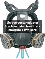 Vista 4 de 3M Respirador reutilizable 6800, pieza frontal completa, mediano, 1 unidad