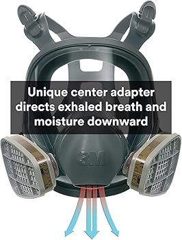 Amazon.com: 3M 6800 Reusable Respirator, Full Facepiece, Medium, 1