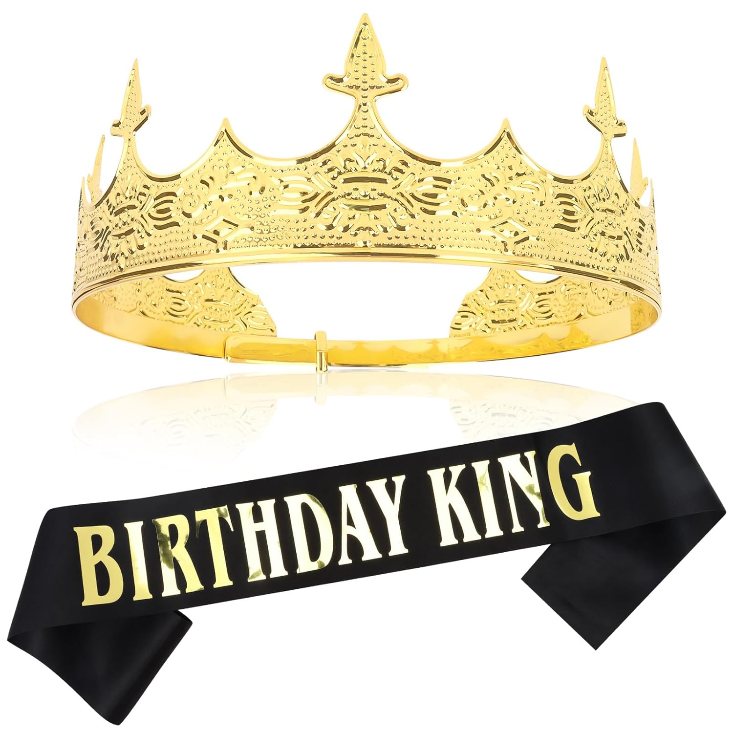 Semato Birthday Crown and Sash Kit - Decorations and Gifts for Him