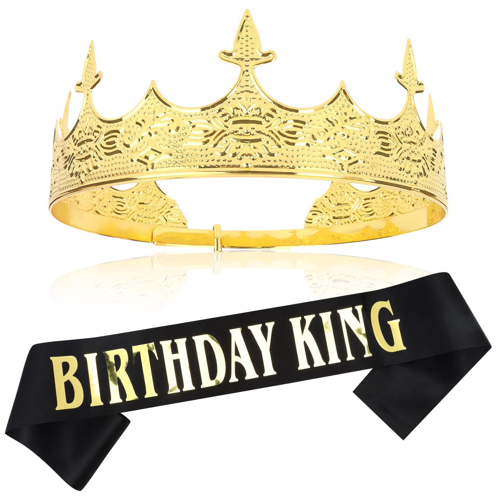 Semato Birthday Crown and Sash Kit - Decorations and Gifts for Him