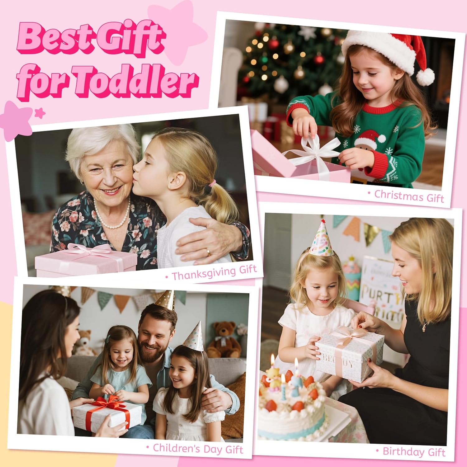 Pop Up Princess Tent with Star Light：Toy for Girl Birthday Gifts, Portable Ball Pit with Outdoor Carry Bag, Collapsible Kids Play Tent for Toddler Indoor Activity Playhouse, NO Balls(Pink) - Image 7