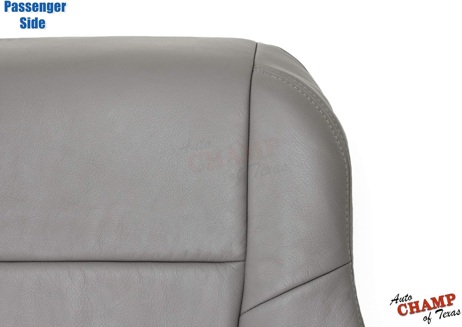Compatible with 2003-2007 Honda Accord 4-Door EX SE LX-Passenger Side Lean Back Leather Seat Cover Gray