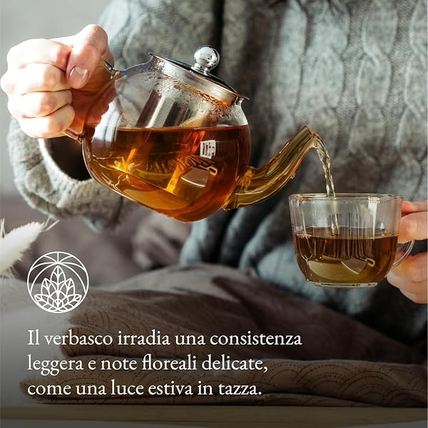 Tè di Verbasco Monte Nativo (250g) – Foglie di verbasco delicatamente essiccate – Tisana sfusa 100% naturale e senza additivi – Tisana aromatica per un’infusione deliziosa - 3