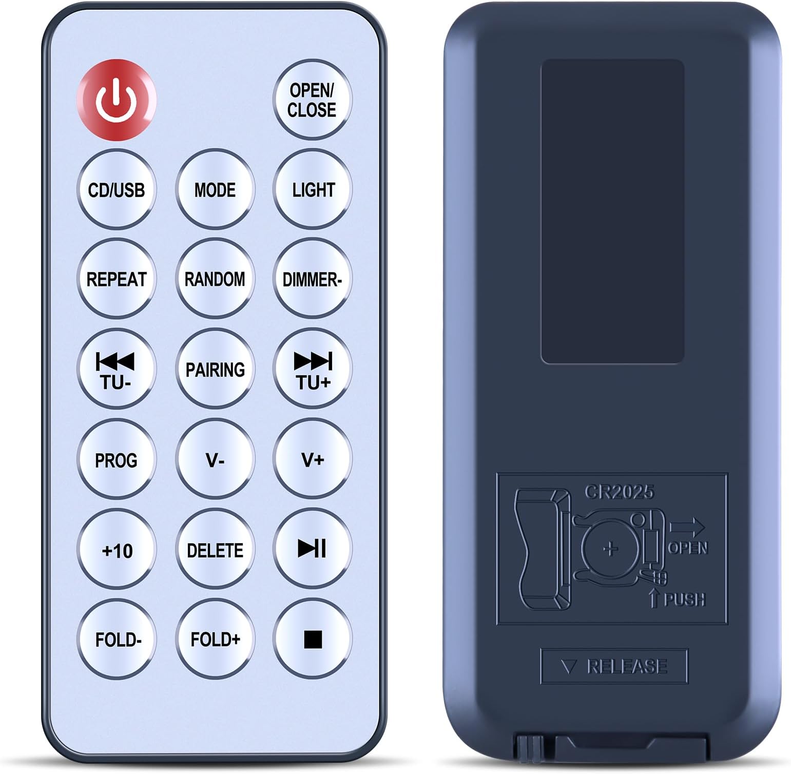 Remote Control Suitable for Akura Jukebox AJ-RD17009T, White