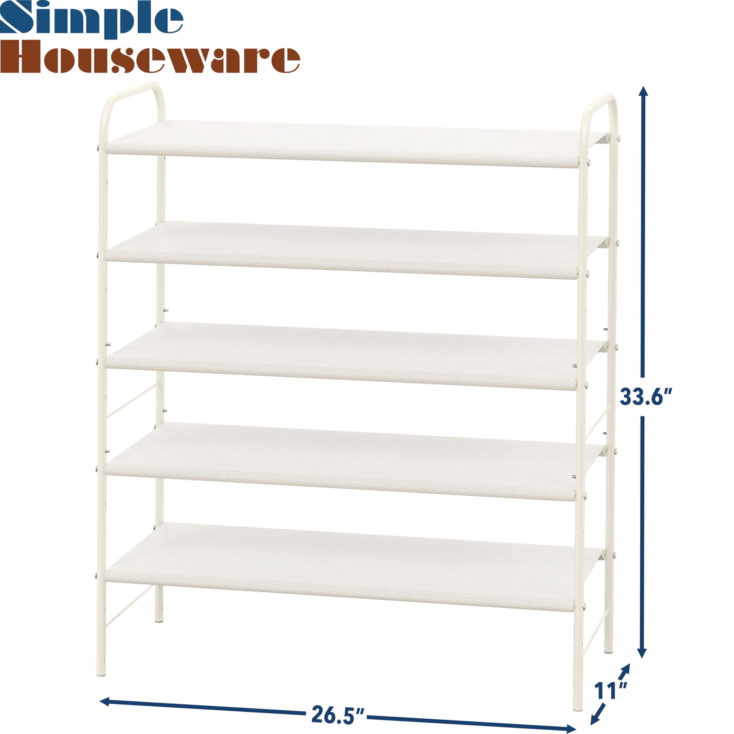Amazon.com: Simple Houseware 5-Tier Shoe Rack Storage Organizer