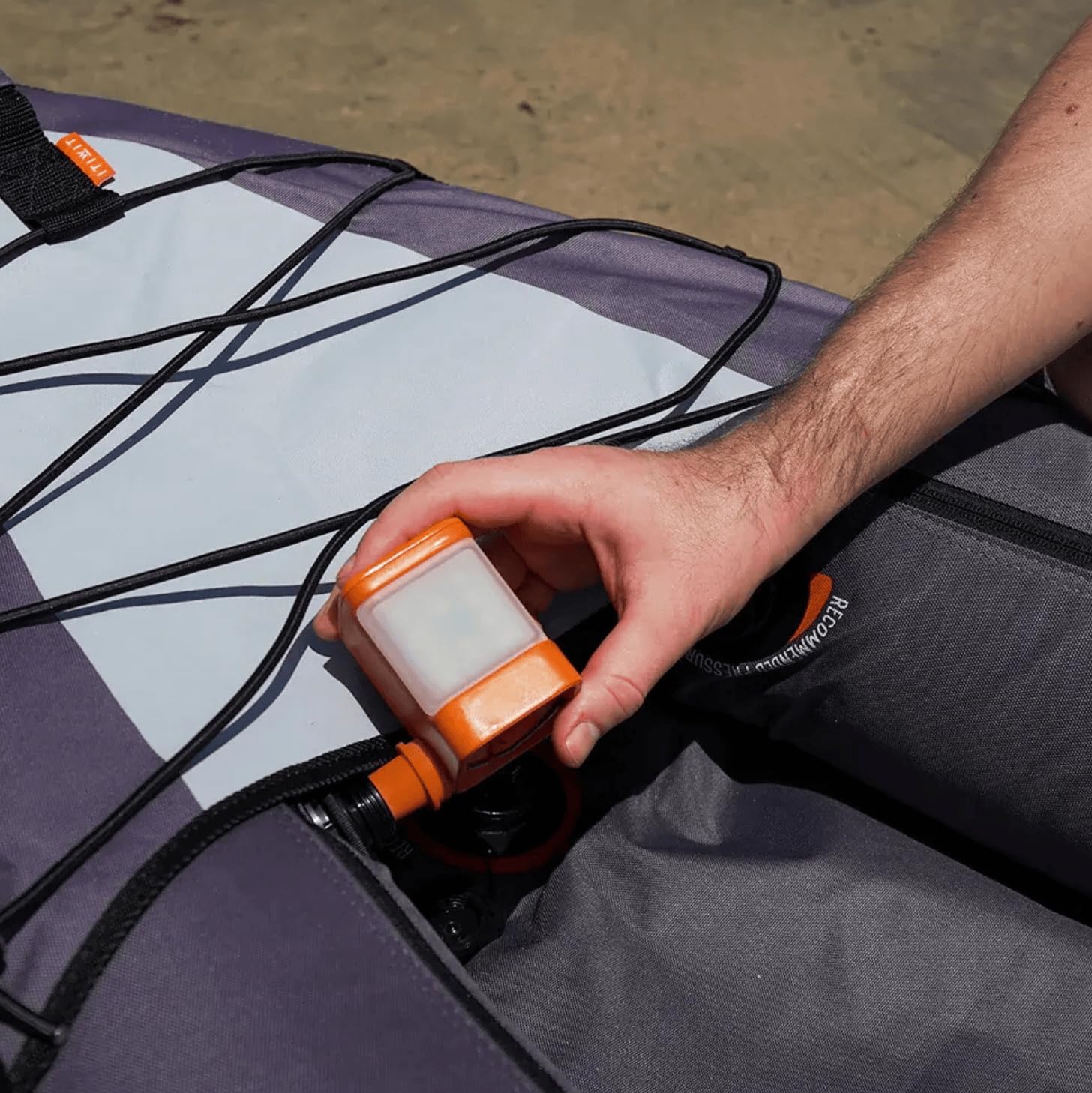 Aerogogo Pump 5.0 Portable air Pump with 3600mAH Battery 5kPa Air Pump for Inflatables Rechargeable Pump, Orange - Image 6