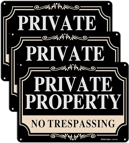 Miniatura 7 de Paquete de 2 letreros de metal de aluminio libre de óxido de 10 x 7 pulgadas, reflectante, resistente a la decoloración, protección UV, resistente a