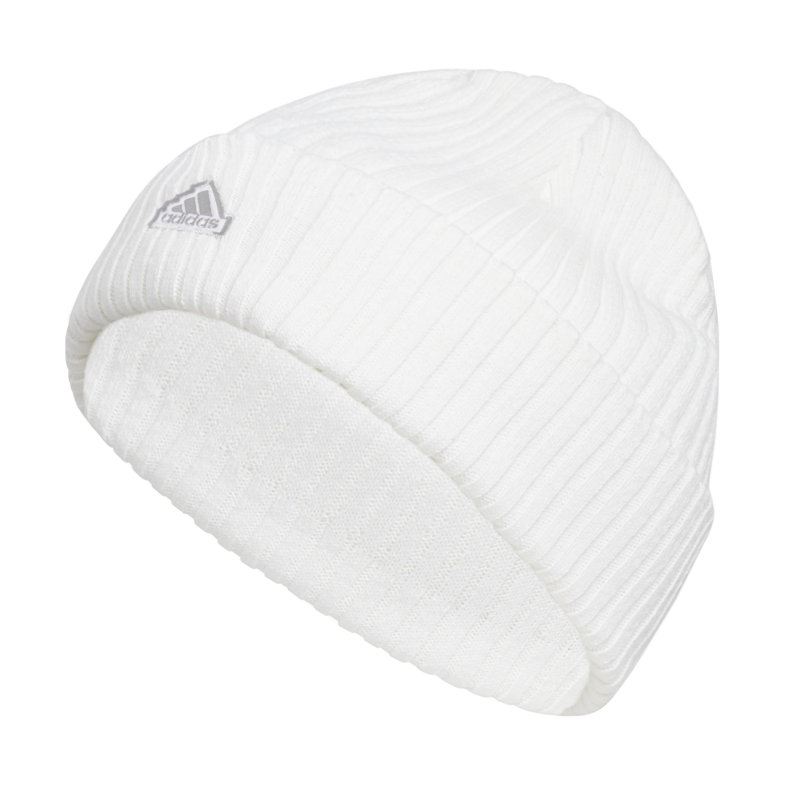 adidas Women's Altitude Fold Beanie, White/Grey Two