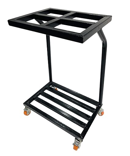 STUDY CHAIR Office Home Topless Single Inverter Battery Ups Trolley with Heavy Bearing Wheels. (Moving Trolley fit to Every Battery)