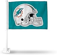 Vista 34 de Rico Industries NFL Double Sided Car Flag - 16" x 19" - Strong Pole That Hooks onto Car/Truck/Automobile