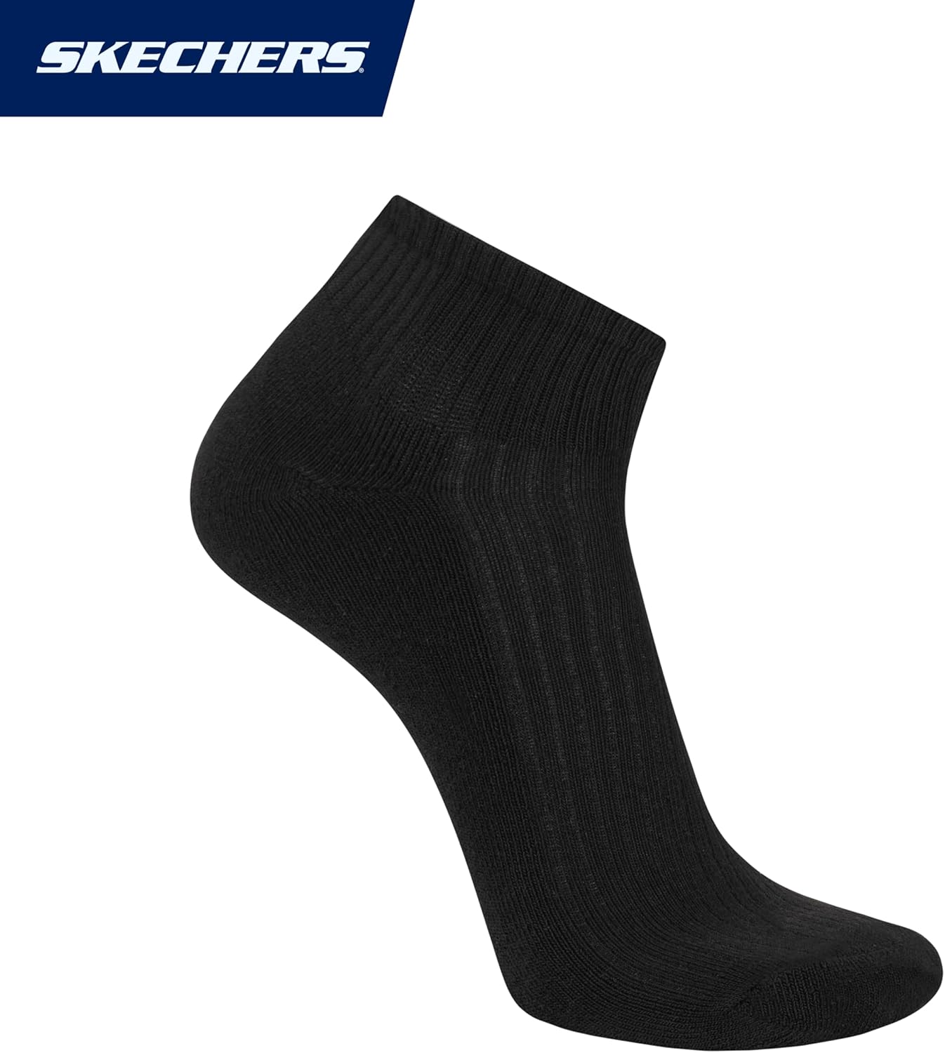 Skechers mens 10-pack Half Terry Classic Quarter Crew Socks, Comfort-fit & Cushioned Footbed - Image 5