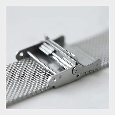 EACHE roestvrijstalen mesh horlogebandjes voor dames mesh horlogebanden met snelsluiting 18 mm roségoud
