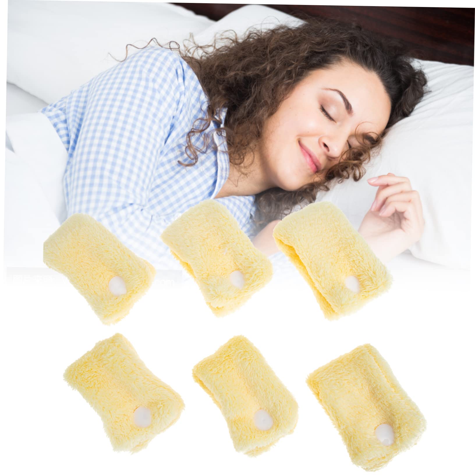 Mikinona 6Pcs Curlers Soft Coral Fleece Sleep Curling Tools for Damage Curls Lightweight Design for Home Hair