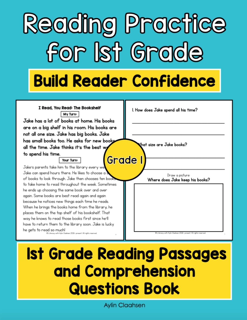Reading Practice for 1st Grade- Build Reading Confidence in Grade 1: 1st Grade Reading Passages and Comprehension Questions Book (1st-3rd Grade Reading Practice- Build Reader Confidence)