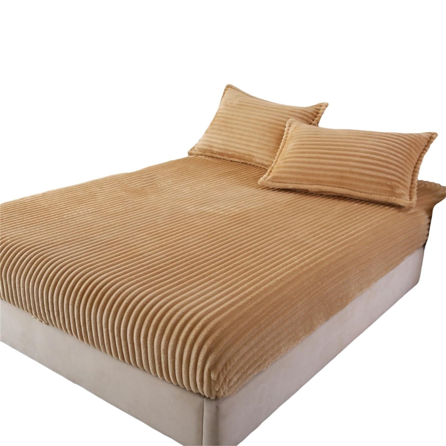 Protector de colchón de franela, suave, transpirable, impermeable, con bolsillo profundo para uso doméstico, profundidad de 11 pulgadas, ajuste seguro, ideal para colchones de tamaño individual