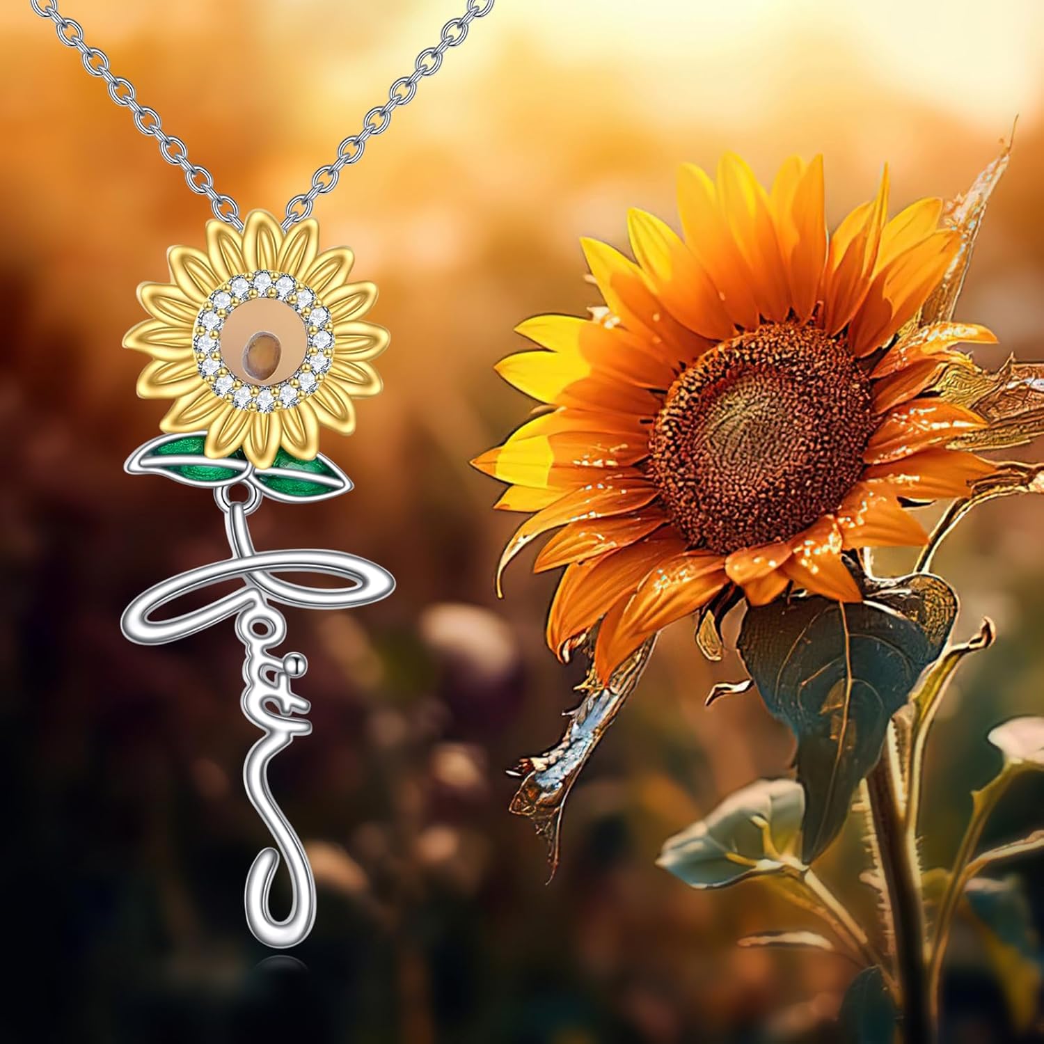 Mustard Seed Necklace Sterling Silver Faith Pendant Necklace Christian Jewelry Gift for Women Men - Image 3