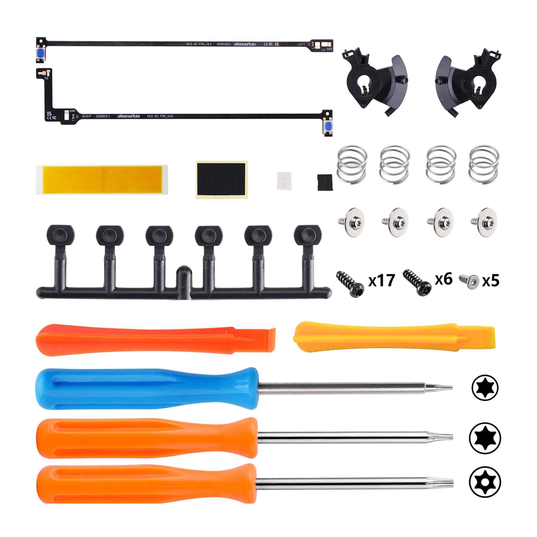 eXtremeRate pour Xbox Elite Series 2 Manette Clicky Hair Trigger Stop,Boutons d'Épaule pour Xbox Elite Series 2 Core Manette (Modèle 1797) Switches Tactiles Ergonomiques Kit Clicky Souris LT RT