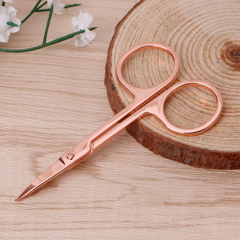 Stainless Steel Makeup Eyebrow Hair Eyelash Remover Trimmer Scissors Cutter