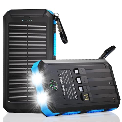 Durecopow Solar Charger Power Bank 20