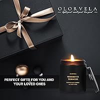 Vista 3 de Velas perfumadas para hombres, vela de 8 onzas para el hogar, aroma de 50 horas de tiempo de combustión de larga duración, aromaterapia decoración