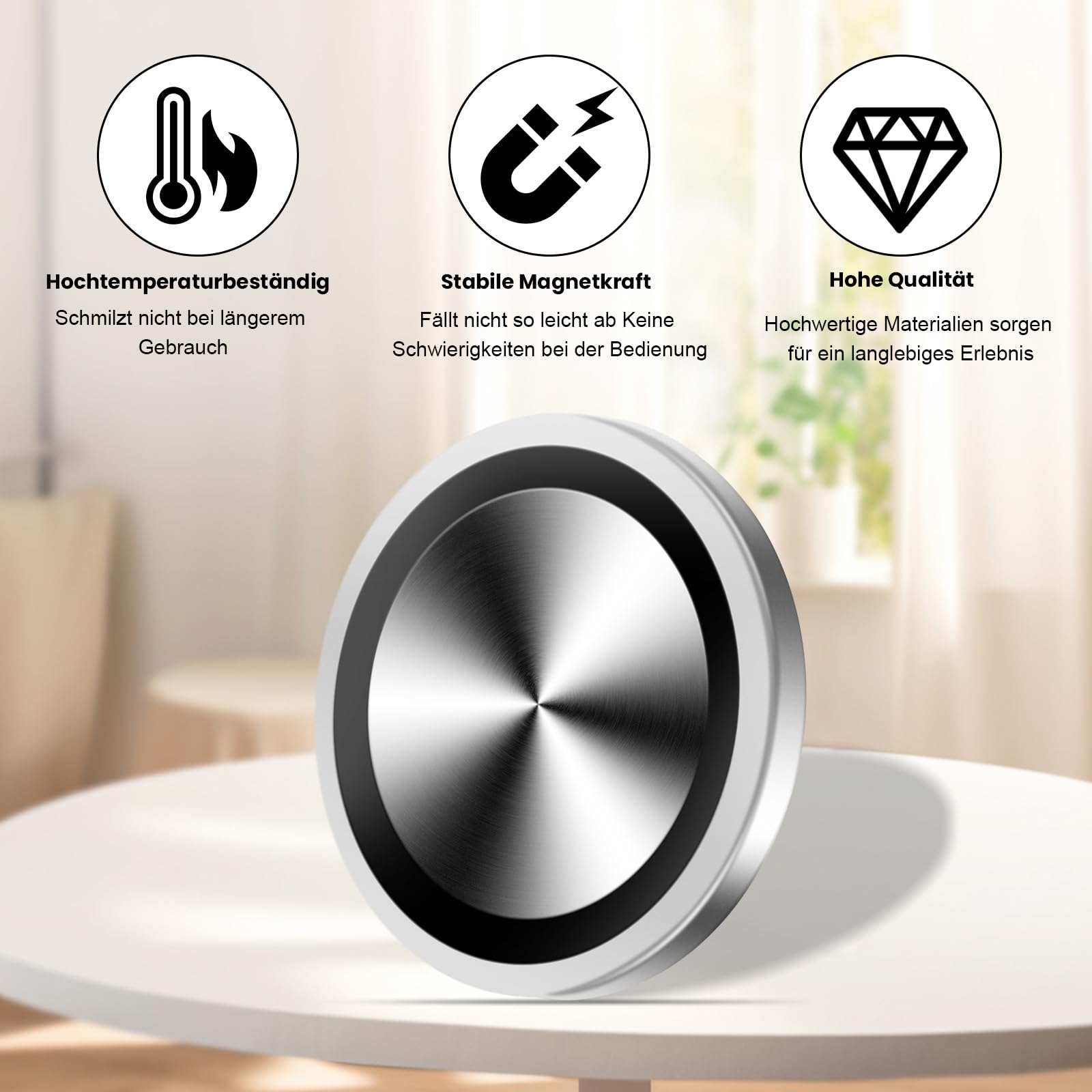 Drehknopf Herd 50mm Ø für NEFF/Bosch/Siemens/Gaggenau, Twistpad Ersatz für Kochfeld 6mm
