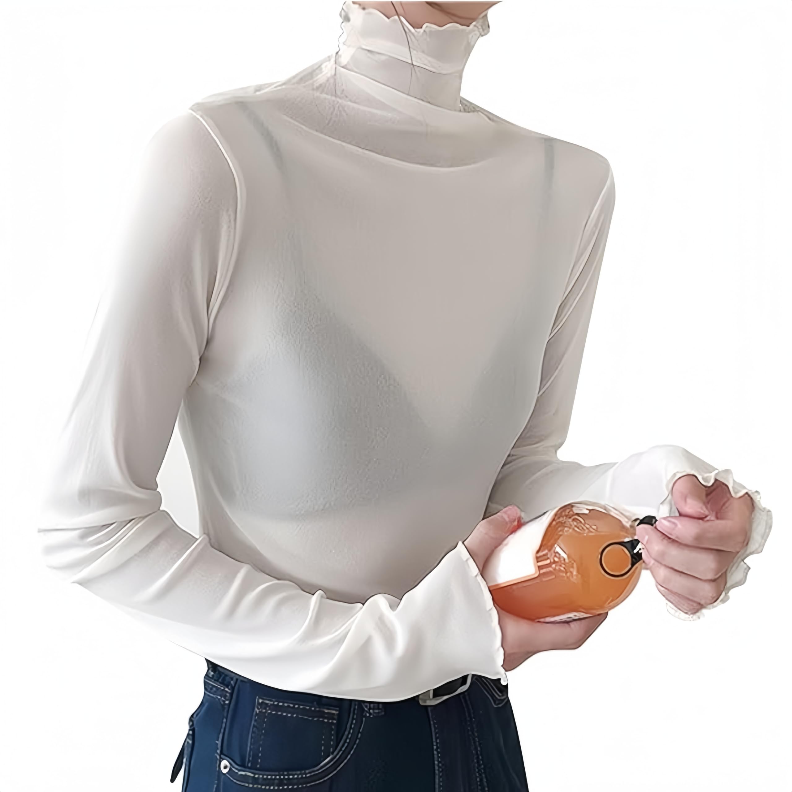 Body Donna Maniche Corte ALGALAROUND - Doppia Fodera, Morbido Ed Elasticizzato - Foto 9