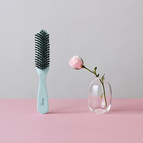 Miniatura 6 de Diane Cepillo de pelo curvado de cerdas de jabalí reforzadas de nailon para encrespamiento y flaways, cepillo para el cabello y domesticar el pelo