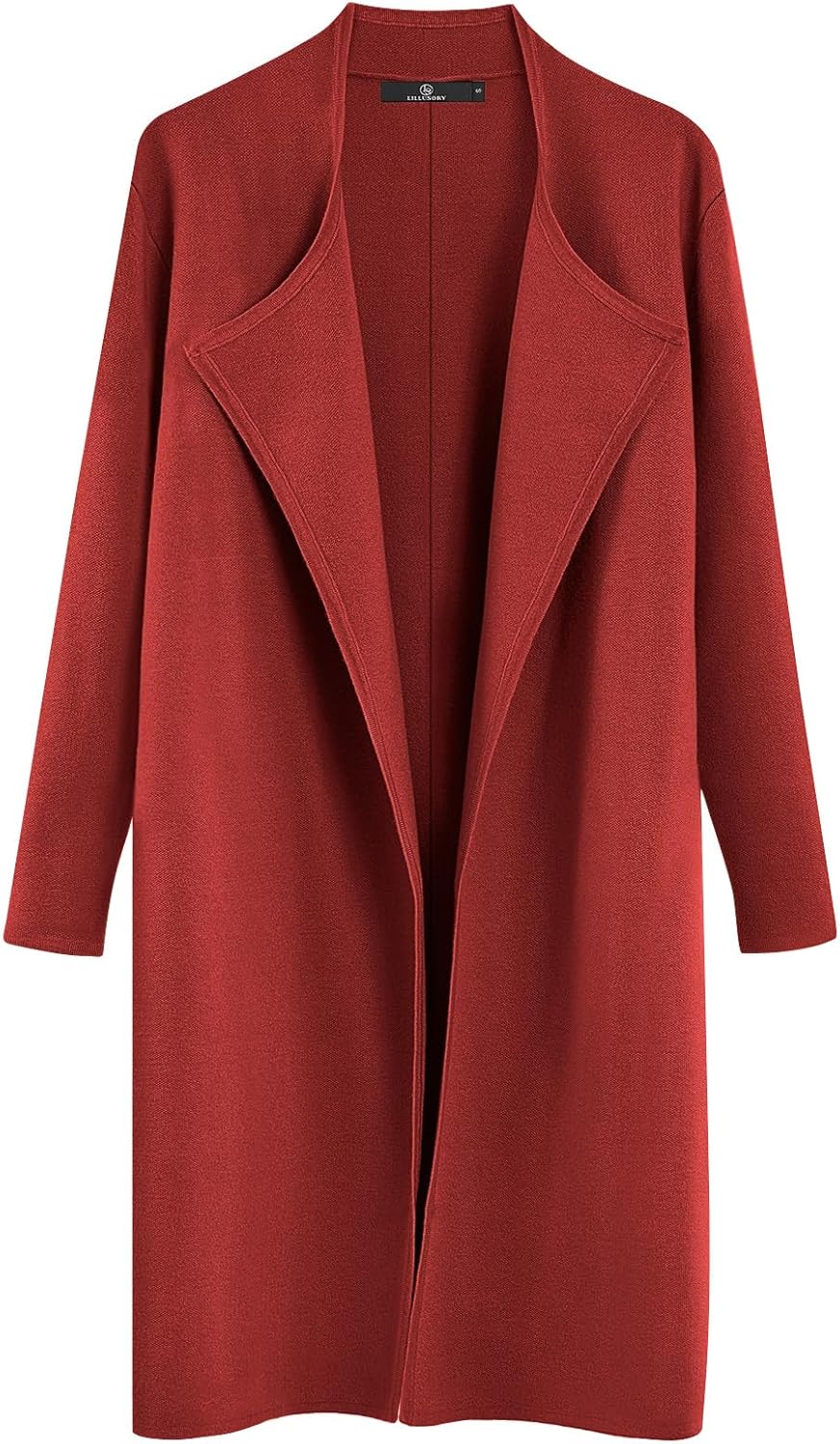 LILLUSORY Women's Long Cardigan Sweaters Oversized Fall Dressy Coatigan Jackets Trendy Knit Winter Coats