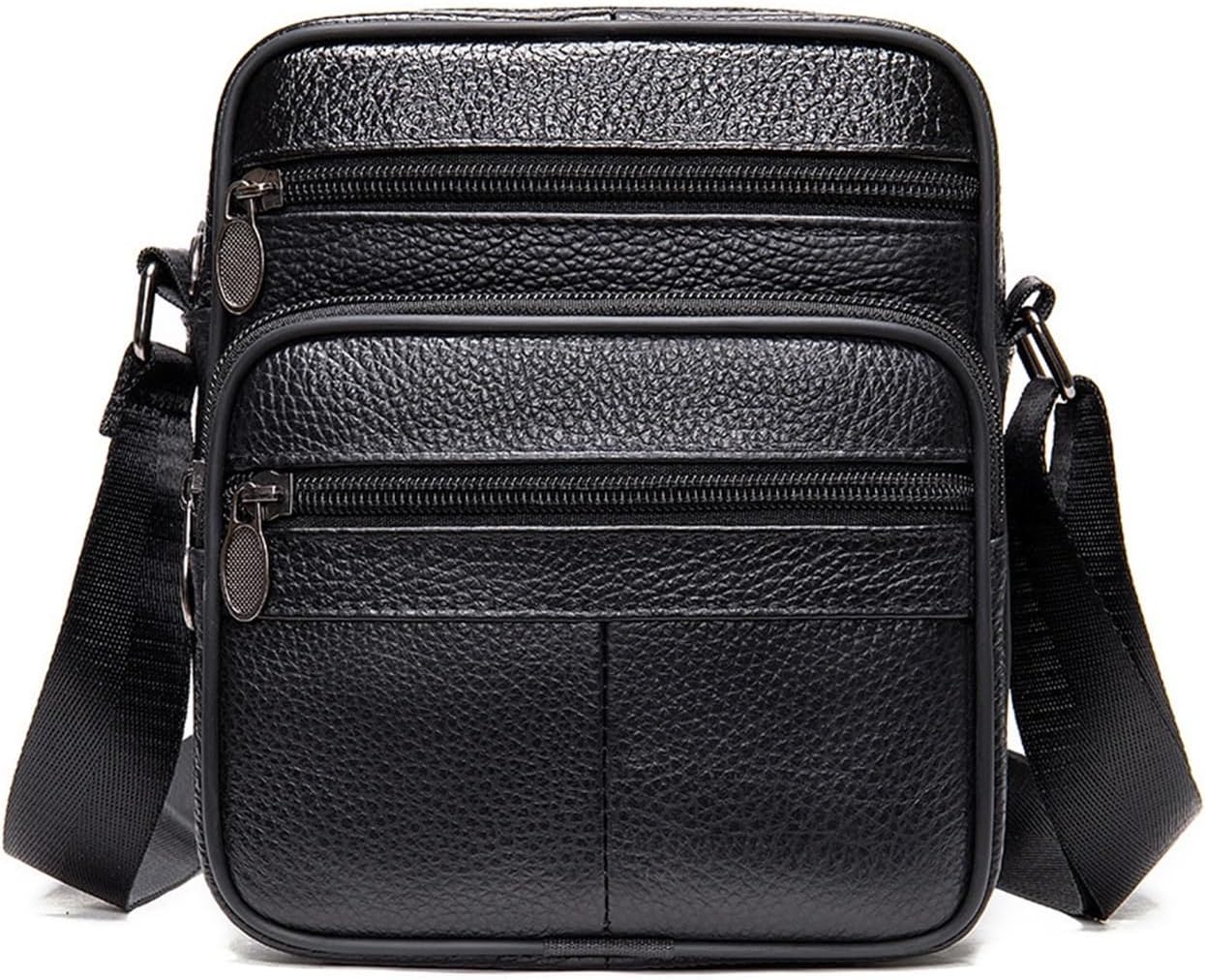Men's Shoulder Bag Small Change Lychee Cross Body Convenient Sorting Things