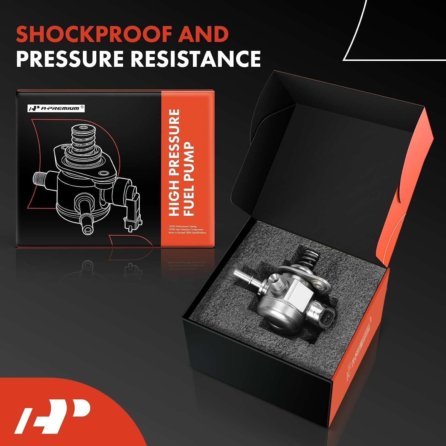 A-Premium Direct Injection High Pressure Fuel Pump Compatible with Hyundai Sonata, Accent, Tucson, Veloster & Kia Optima, Forte5, Rio, 2015 2016 2017 2018, Fit 1.6L Only, Replace# 353202B220