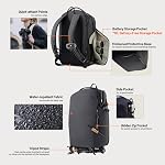 PGYTECH OneGo Lite 12L Camera Backpack Water-Resistant DSLR/Mirrorless Bag for Sony/Canon/Fujifilm, Drone Backpack, Tripod Mount Travel & Weekend Photography Pack (Matte Black)