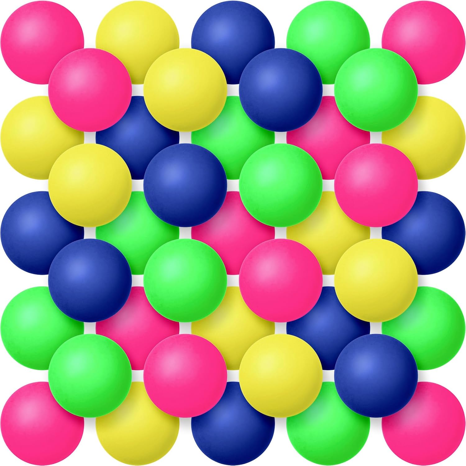 Lenwen 200 Pcs Neon Colored Table Tennis Balls Plastic 40 mm 2.4 g Entertainment Balls for Beer Party Decoration Competitive Games Sports Activities