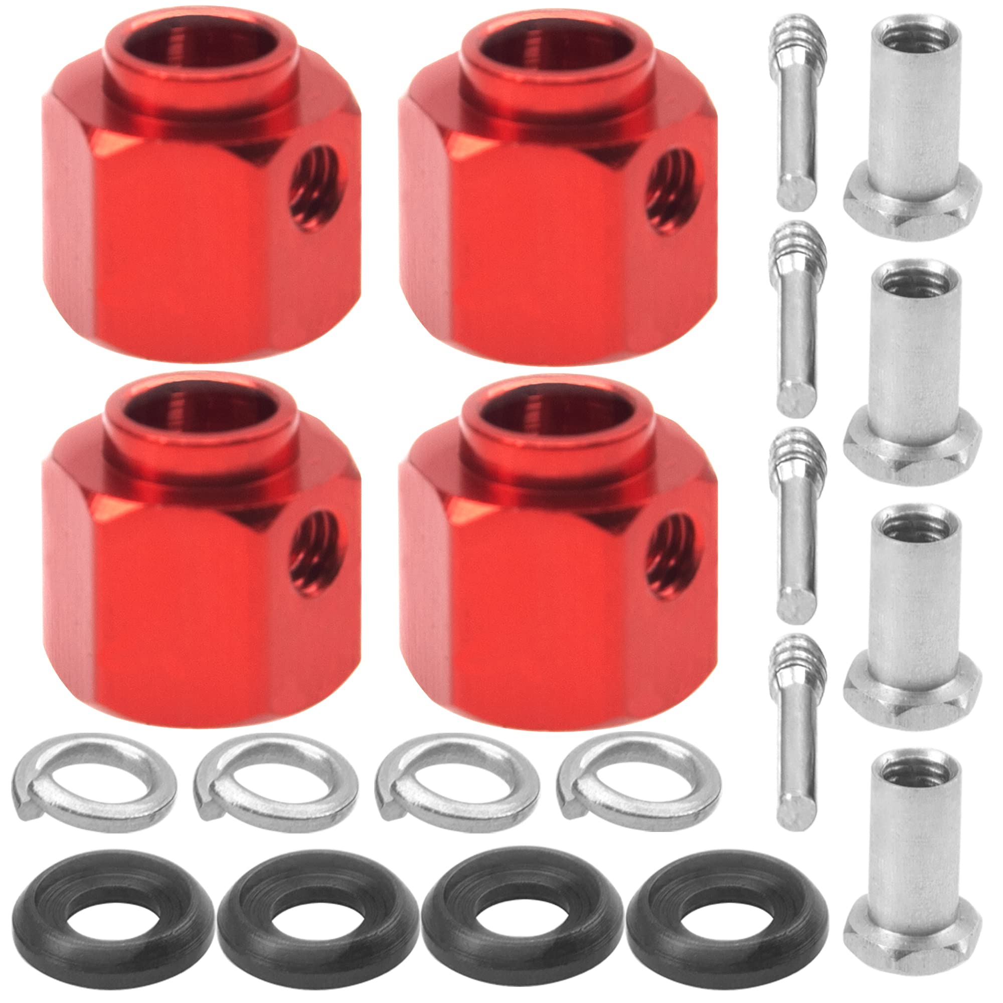 Amazon.com: ShareGoo Aluminum RC 12mm Hex Extended Wheel Hex Hub
