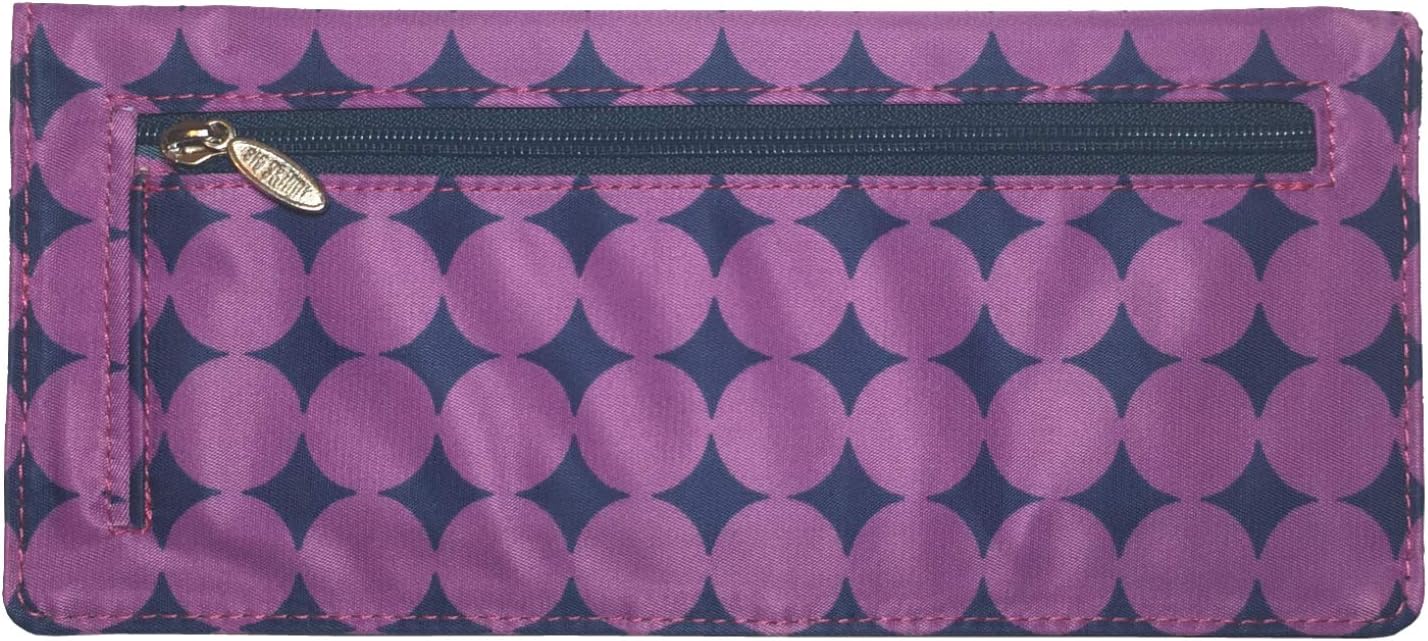 Big Skinny Women's Executive Bi-Fold Checkbook Slim Wallet, Holds Up to 40 Cards - Image 2