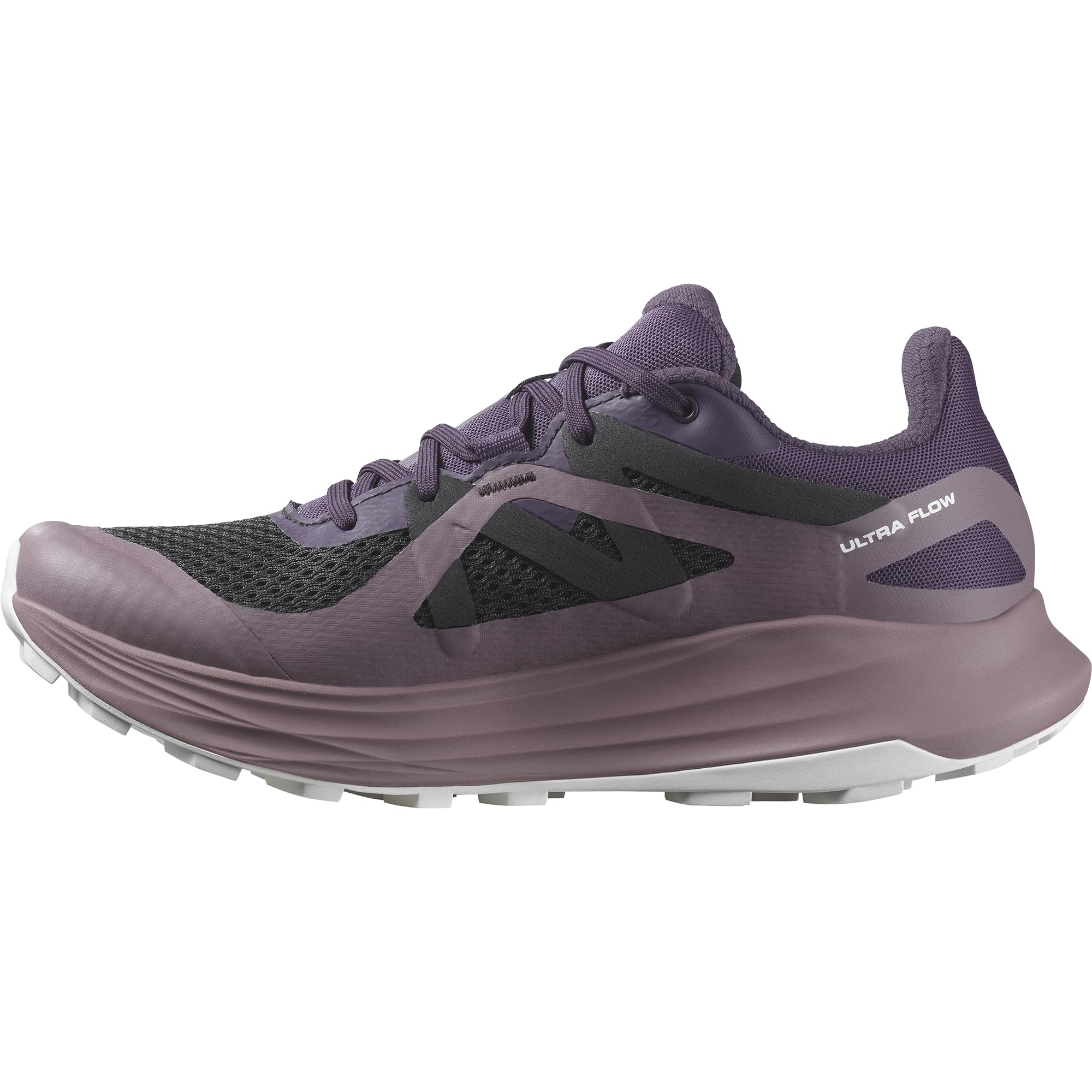 Salomon Ultra Flow Gore-Tex Women's Trail Running Shoes, Waterproof, Road to Trail Cushioning, and Mixed Terrain Ready, Nightshade, 4